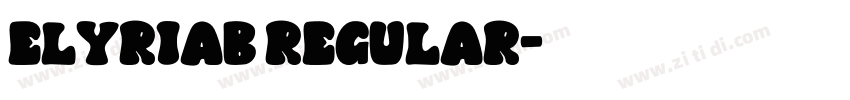 ELYRIAB Regular字体转换